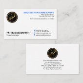 Einfache Minimalistische Blue-Footprint-Schaltfläc Visitenkarte (Vorne/Hinten)