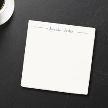 Einfache Minimalistische Blue Monogram, vollständi