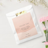 Einfache Minimalistische Blush farbenfrohe Hochzei Geschenktütchen (Versiegelt)