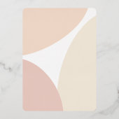 Einfache Minimalistische Boho Babydusche Einladung (Rückseite)