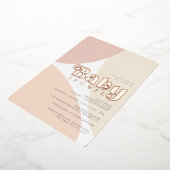 Einfache Minimalistische Boho Babydusche Einladung (Gedreht)