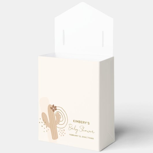 Einfache Minimalistische Boho Wüstendusche Geschenkschachtel (Offen)