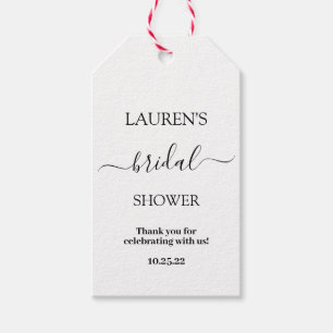 Einfache minimalistische Brautparty-Geschenkmarken Geschenkanhänger