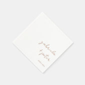 Einfache Minimalistische Burnt Orange Moderne Hoch Serviette (Ecke)