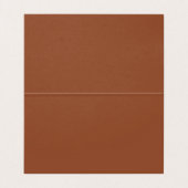 Einfache Minimalistische Burnt Orange Wedding Plat (Innenseite Aufgefaltet)