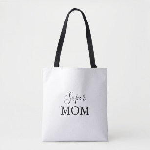 Einfache Minimalistische Calligraphie Super-Mama Tasche