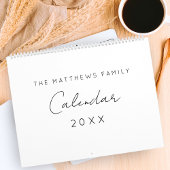 Einfache Minimalistische Chic-Schrift für die 2025 Kalender