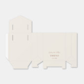 Einfache Minimalistische Cream Wedding Vielen Dank Geschenkschachtel (Ungefaltet)