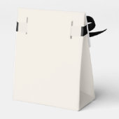 Einfache Minimalistische Cream Wedding Vielen Dank Geschenkschachtel (Rückseite)