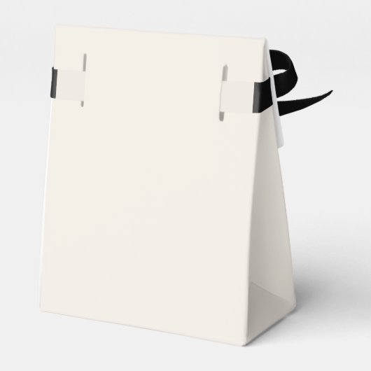 Einfache Minimalistische Cream Wedding Vielen Dank Geschenkschachtel (Rückseite)