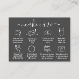 Einfache Minimalistische Dankeschön Cake Care Inst Visitenkarte