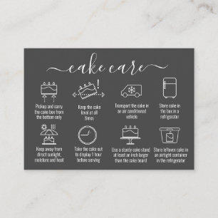 Einfache Minimalistische Dankeschön Cake Care Inst Visitenkarte