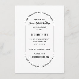 Einfache Minimalistische Detail-Karte Begleitkarte