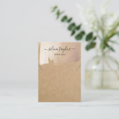 Einfache minimalistische Earring-Kette-Grafikkarte Visitenkarte (Stehend Vorderseite)