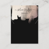 Einfache minimalistische Earring-Kette-Grafikkarte Visitenkarte (Vorderseite)