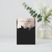 Einfache minimalistische Earring-Kette-Grafikkarte Visitenkarte (Stehend Vorderseite)