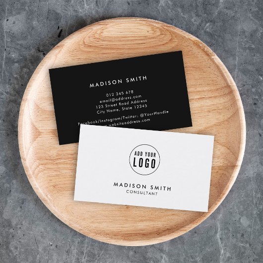 Einfache Minimalistische Editierfarbe hinzufügen Visitenkarte