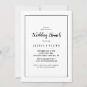 Einfache Minimalistische Einladung zum Hochzeitsfe (Vorderseite)