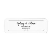 Einfache Minimalistische Einladungs-Rahmen-Rücksen (Vorne)