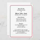 Einfache Minimalistische Einladungskarte für die B Einladung (Vorne/Hinten)