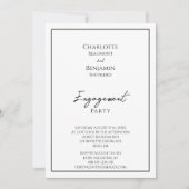 Einfache Minimalistische EinsatzPartei Einladung (Vorderseite)