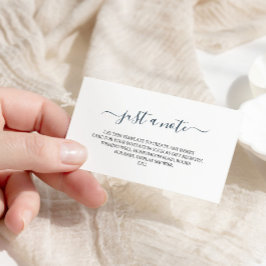 Einfache Minimalistische Einsteckkarte für Hochzei Begleitkarte