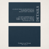 Einfache Minimalistische Elegant-Hochzeit (Vorne & Hinten)