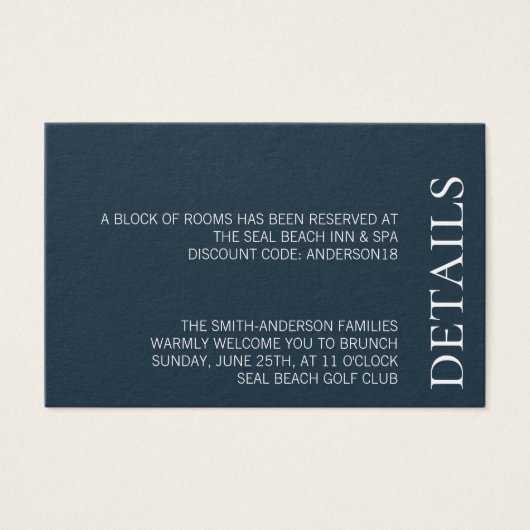 Einfache Minimalistische Elegant-Hochzeit (Vorderseite)