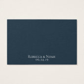 Einfache Minimalistische Elegant-Hochzeit (Rückseite)