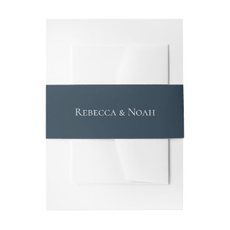 Einfache Minimalistische Elegant-Hochzeit Einladungsbanderole