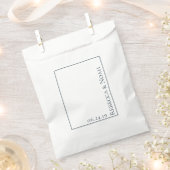 Einfache Minimalistische Elegant-Hochzeit Geschenktütchen (Ausgeschnitten)