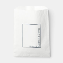 Einfache Minimalistische Elegant-Hochzeit Geschenktütchen