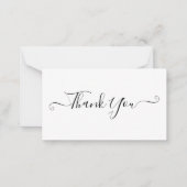 Einfache Minimalistische Elegant Script Vielen Dan Mitteilungskarte (Vorderseite)