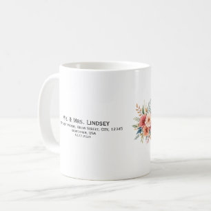 Einfache minimalistische elegante moderne Terrakot Kaffeetasse