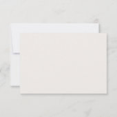 Einfache Minimalistische Elfenbeinhochzeit Dankesc Dankeskarte (Rückseite)