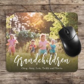 Einfache Minimalistische Enkelkinder Foto Kalligra Mousepad