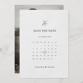 Einfache Minimalistische Eukalyptus-Hochzeit Save The Date (Vorne/Hinten)