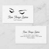 Einfache Minimalistische Eyelash Extensions Schönh Visitenkarte (Vorne/Hinten)