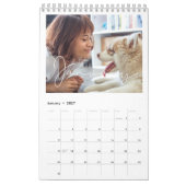 Einfache minimalistische Familienkalender 2026 Kalender (Jan 2027)
