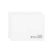 Einfache Minimalistische Fett-Bezeichnung Typograf Mitteilungskarte (Vorderseite/Rückseite Beispiel)