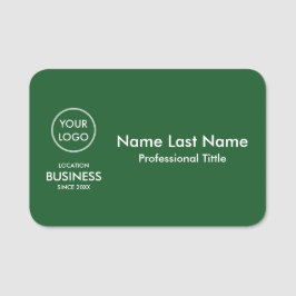 Einfache Minimalistische Firmenlogos Grün Namensschild