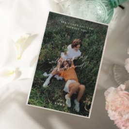 Einfache Minimalistische Foto Bridesmaid-Vorschlag Einladung