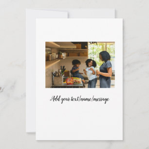einfache minimalistische Foto-Collage Name Familie Einladung
