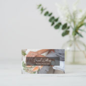 Einfache Minimalistische Foto-Fotograf QR-Code Visitenkarte (Stehend Vorderseite)