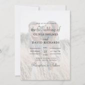 Einfache Minimalistische Foto-Hochzeit Einladung (Vorderseite)