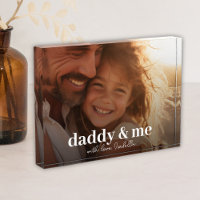 Einfache Minimalistische Foto-Kalligrafie Daddy an