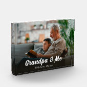 Einfache Minimalistische Foto Kalligrafie Opa & Me (Links)