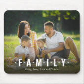 Einfache Minimalistische Foto-Script-Typografie Mousepad (Vorne)