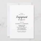 Einfache Minimalistische Foto-Vertragspartei Einladung (Vorderseite)