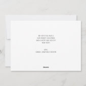 Einfache Minimalistische Foto Weihnachten (Rückseite)